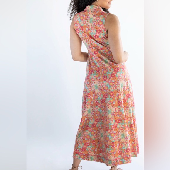 Natural Life Lauren Sleeveless Maxi Dress - Pink Red Floral - Picture 2 of 7